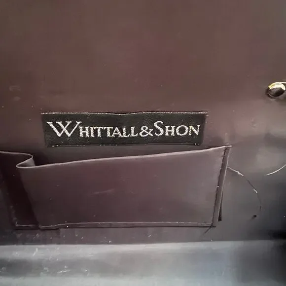 Vintage Whittall & Shon Black Satin with Bow Evening Bag - Picture 3 of 10